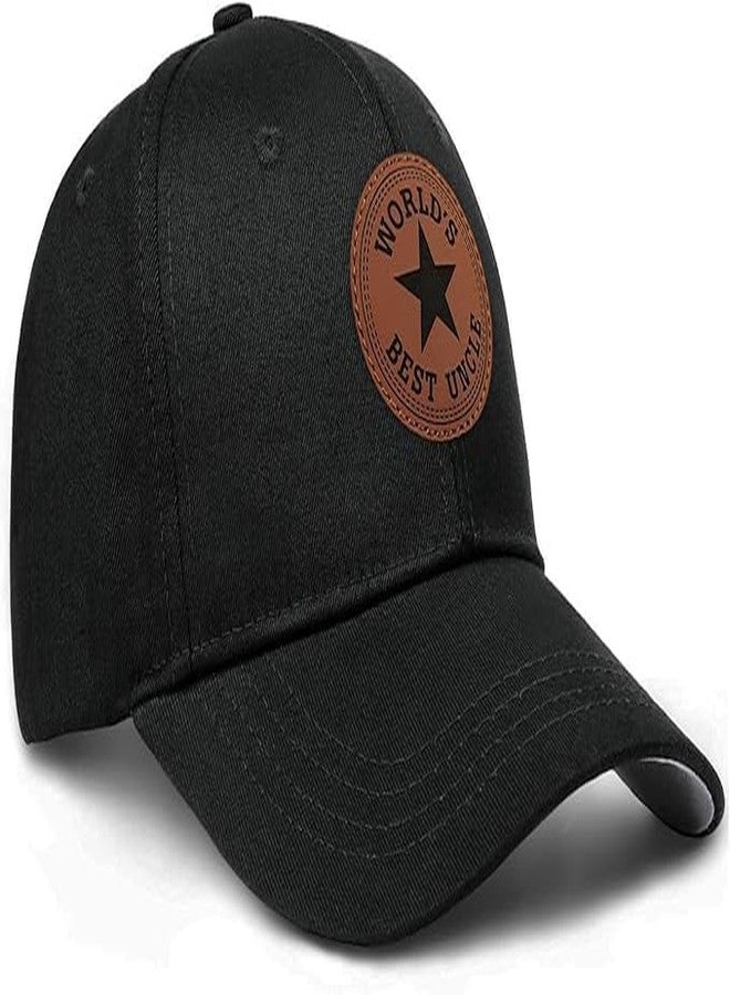 Supload Uncle Gifts from Niece Nephew Worlds Best Uncle Ever Hat Christmas Fathers Day Birthday Gifts for Uncle Black - Image 3